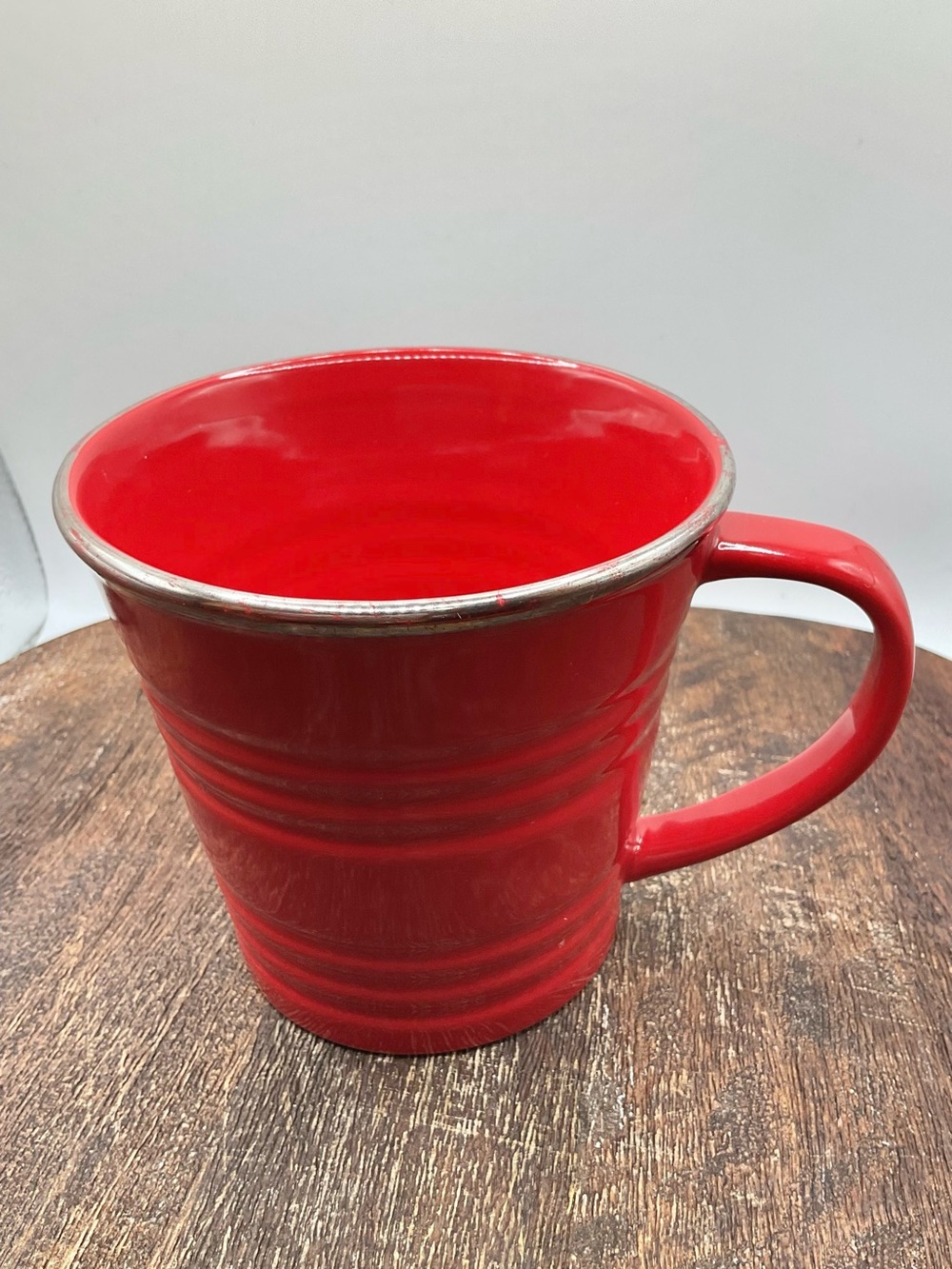 Starbucks Coffee 2007 Red Ceramic Mug 14Oz